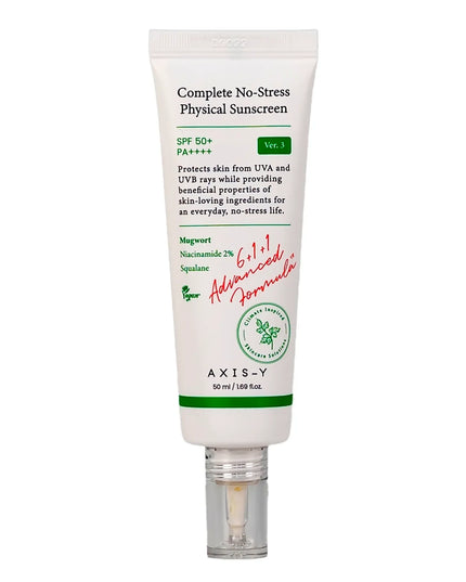 Complete No-Stress Physical Sunscreen SPF50+