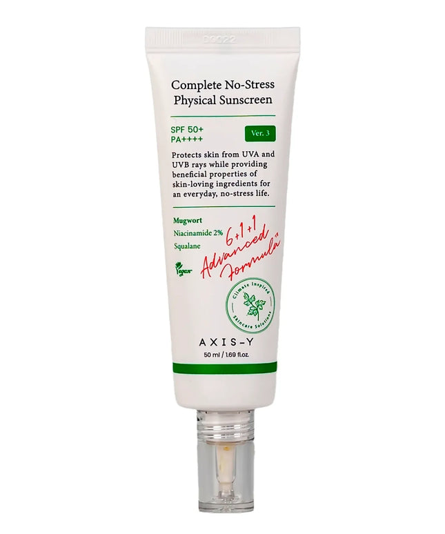 Axis-Y Complete No-Stress Physical Sunscreen SPF50+
