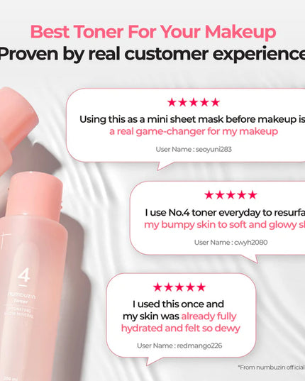 Numbuzin No.4 Hydrating Glow Mineral Toner