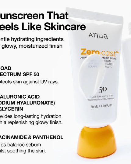 Zero-Cast Moisturizing Finish Sunscreen